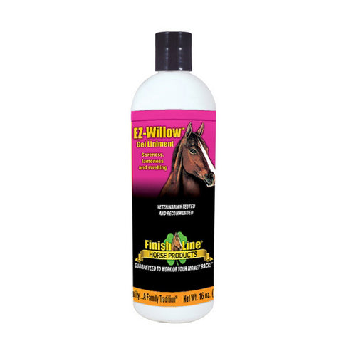 Finish Line Horse Products, Inc., EZ-Willow Gel Liniment for Horses, 16 Oz