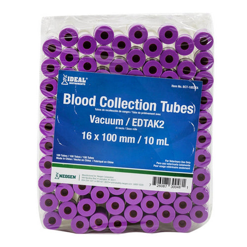Ideal Blood Collection Tubes - Lavender (10 ml), 100's 10 ML by Ideal
