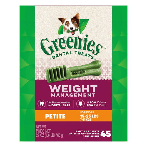 Greenies Weight Managment Petite Tub Treat Pack 27 Oz by Greenies