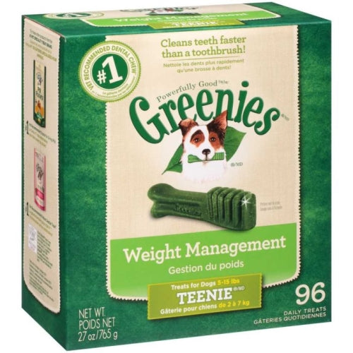 Greenies Weight Managment Teenie Tub Treat Pack 27 Oz by Greenies