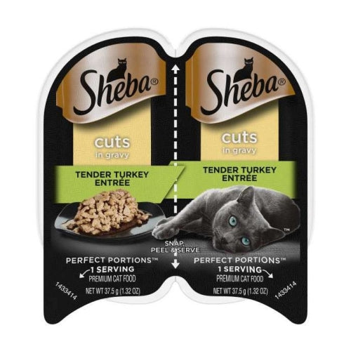 Sheba Perfect Portions Turkey Cuts 2.65 Oz (Case of 24) by Pedigree