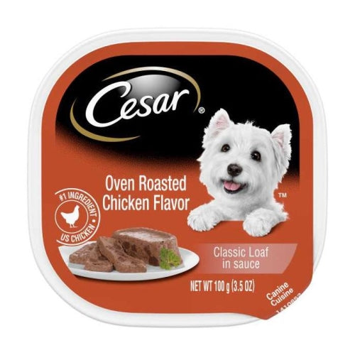 Cesar Oven Roasted Chicken Flavor 3.5 Oz (Case of 24) by Pedigree