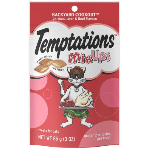 Pedigree, Whiskas Temptations Mixups Backyard Cookout (Cicken/Liver/Beef), 3 Oz
