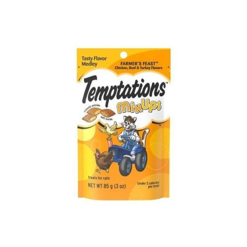 Whiskas Temptations Mixups Farmer'S Feast (Cicken/Turkey/Cheddar) 3 Oz by Pedigree