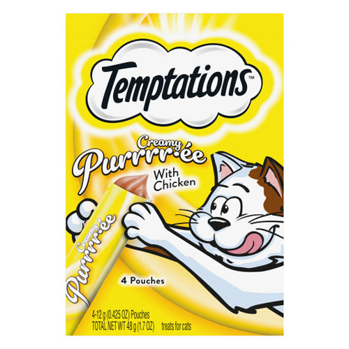 Pedigree, Whiskas Temptations Creamy Chicken Purree, 1.7 Oz (Case of 11)