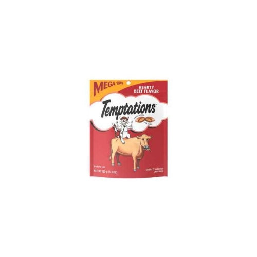 Pedigree, Whiskas Temptations Hearty Beef Flavor, 6.35 Oz