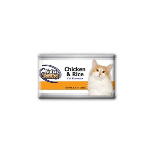 Nutrisource Chicken & Rice Cat Canned 5 Oz (Case fo 12) by Nutrisource/Tuffys