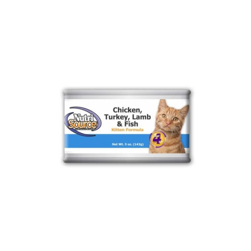 Nutrisource Chicken, Turkey, Lamb & Fish Kitten Canned 5 Oz (Case fo 12) by Nutrisource/Tuffys