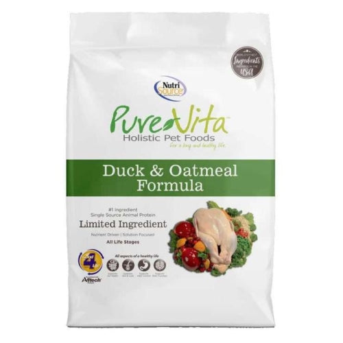 Nutrisource Pure Vita Duck & Oatmeal Dog Food (8 Per Bale) 5 Lbs by Nutrisource/Tuffys