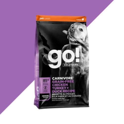 Petcurean Go! Carnivore Grain Free Chicken, Turkey & Duck Senior 3.5 Lbs by Petcurean