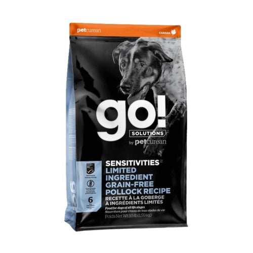 Petcurean Go! Sensetivities Lid Grain Free Pollock Recipe 3.5 Lbs by Petcurean