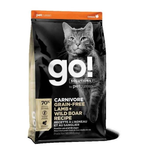 Petcurean Go! Carnivore Grain Free Lamb & Wild Boar Cat 3 Lbs by Petcurean