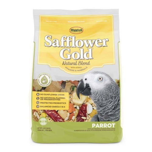 Higgins Safflower Gold Natural Parrot 3 Lbs by Higgins