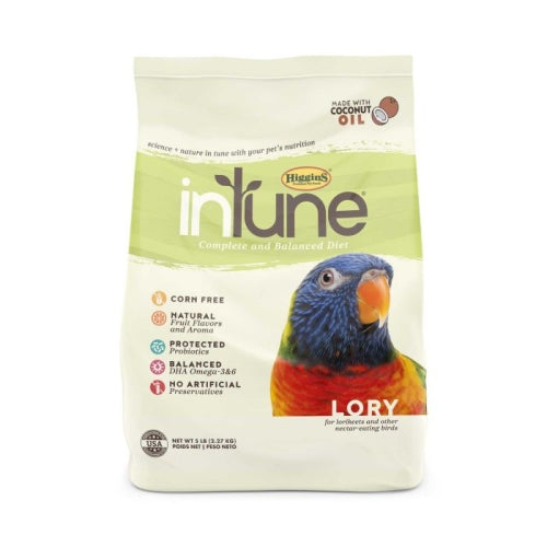 Higgins Intune Lory Food 5 Lbs by Higgins