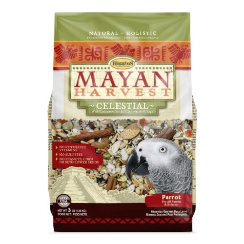 Higgins Mayan Harvest Celestial Mix Large Hookbill 3 Lbs by Higgins