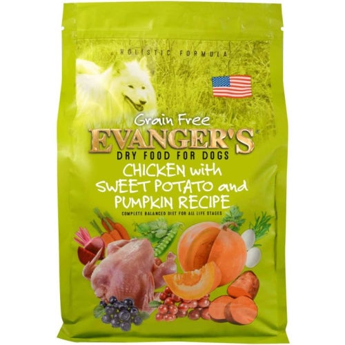 Evanger's Grain-Free Chicken With Sweet Potato & Pumpkin Dry Dog Food 4.4 Lbs by Evangers