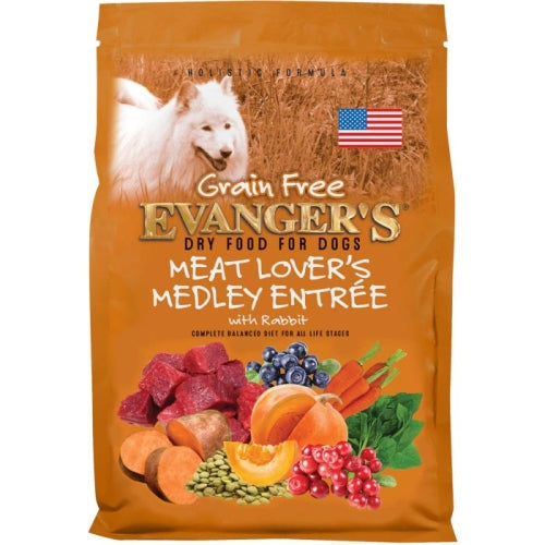 Evanger's Grain-Free Meat Lover'S Medley With Rabbit Dry Dog Food 4.4 Lbs by Evangers