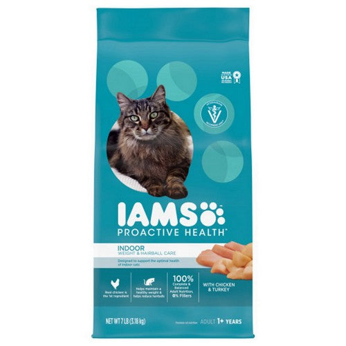 Iams, Iams Cat Indoor Weight Hairball (4 Per Bale), 7 Lbs