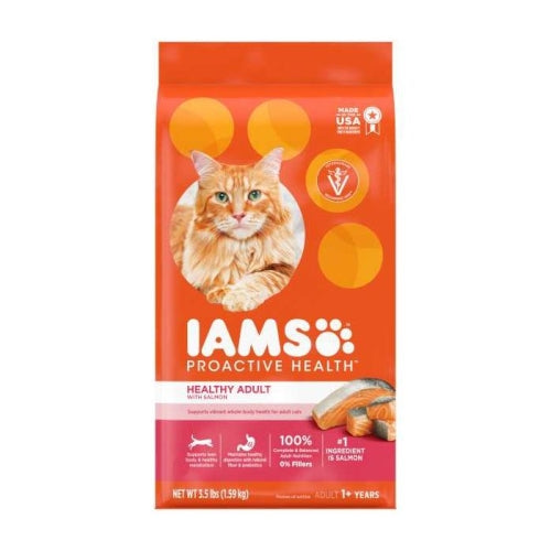 Iams, Iams Cat Adult Salmon & Tuna, 3.5 Lbs