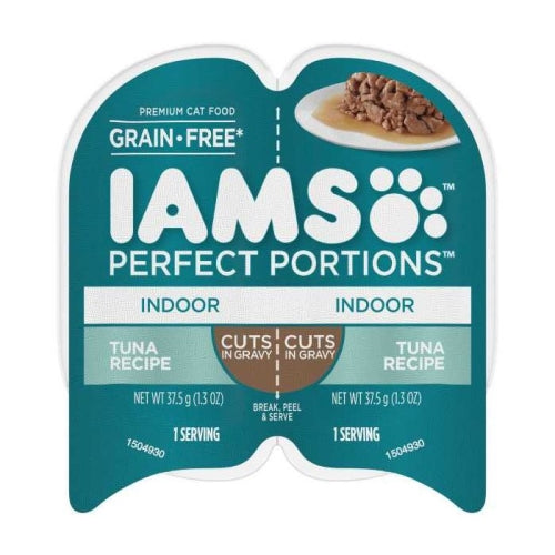 Iams Perfect Portions Indoor Cuts- Tuna 2.6 Oz (Case of 24) by Iams