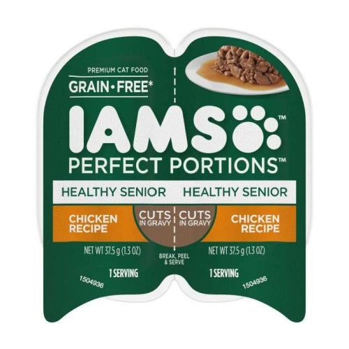 Iams Perfect Portions Senior Cuts- Chicken 2.6 Oz (Case of 24) by Iams