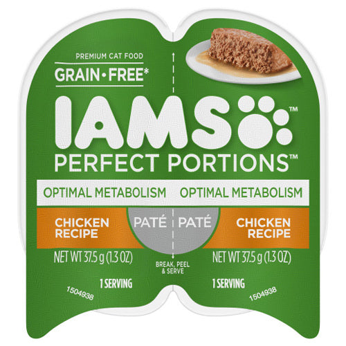 Iams Perfect Portions Healthy Metabolism Chicken Pate 2.6 Oz (Case of 24) by Iams