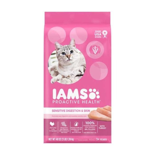 Iams Cat Sensitive Digestion & Skin 3 Lbs by Iams