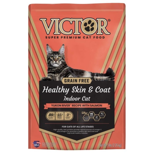 Victor Grain Free Healthy Skin & Coat Indoor Cat 5 Lbs by Victor