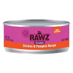 Rawz Shredded Chicken & Pumpkin 3 Oz (Case of 18) by Rawz C/O Pioneer Freight & Log