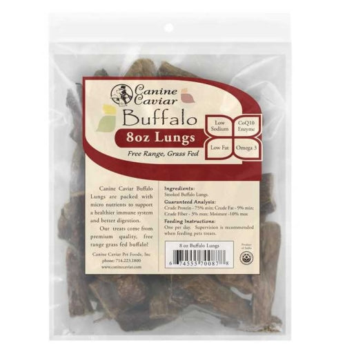 Canine Caviar Buffalo Lungs 8 Oz by Canine Caviar Pet Foods