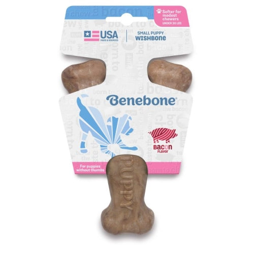 Benebone Llc, Benebone Puppy Small Bacon Wishbone, 1 Each