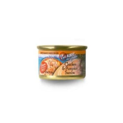 Against The Grain Chicken & Pumpkin Samba Dinner For Cats 2.8 Oz (Case of 24) by Evangers Against the Grain