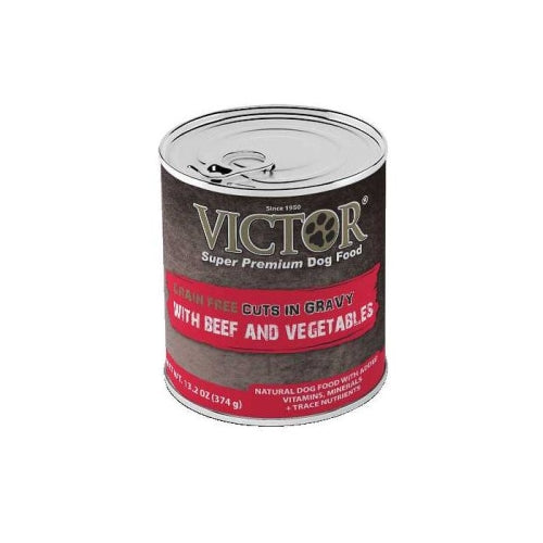 Victor Grain Free Beef & Vegetable In Gravy 13.2 Oz (Case of 12) by Victor