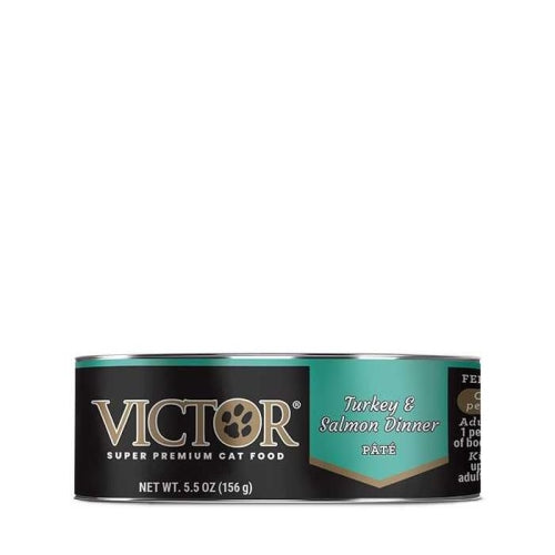 Victor Feline Turkey & Salmon Pate' 5.5 Oz (Case of 24) by Victor