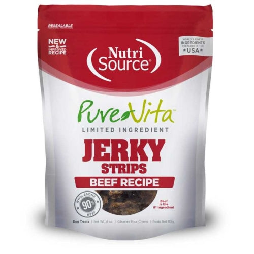 Nutrisource Pure Vita Beef Jerky 4 Oz by Nutrisource/Tuffys