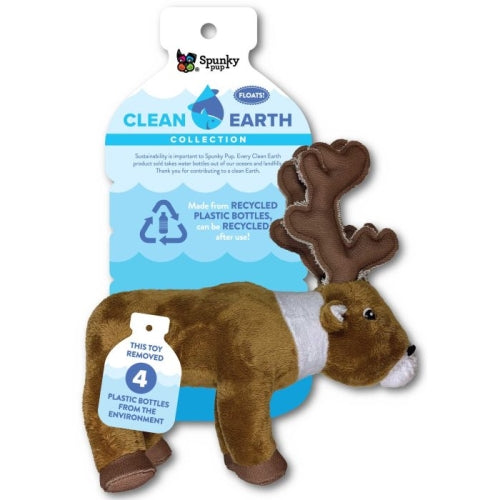 Spunky Pup Clean Earth Caribou Plush Small 1 Each by Spunky Pup