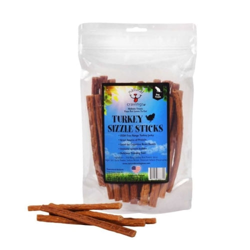 Natural Cravings Usa Turkey Sizzle Sticks 12 Oz by Natural Cravings Pet Treats