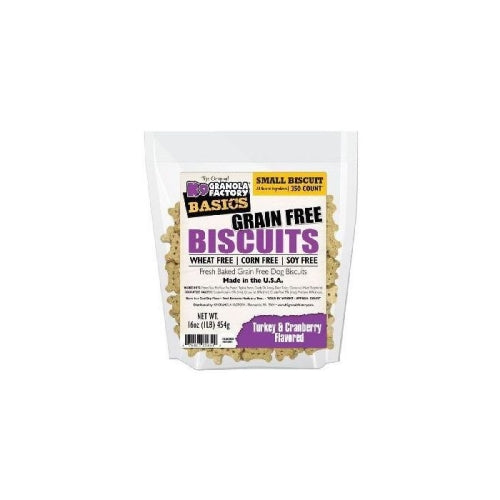 K-9 Granola Factory Small Simply Biscuits Grain Free Turkey & Cranberry 1 Lb by K9 Granola Factory