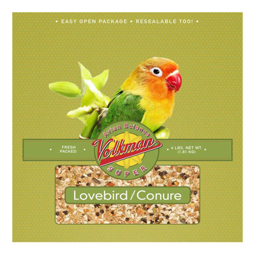 Volkman Seed Company Avian Science Super Lovebird & Conure Bird Treat 1 Each/4 lb by Volkman Seed Company