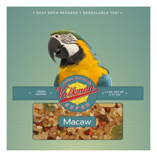 Volkman Seed Company Avian Science Super Macaw Bird Treat 1 Each/4 lb by Volkman Seed Company