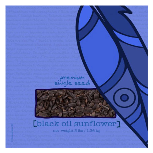Volkman Seed Company Premium Single Seed Black Oil Sunflower Bird Food 1 Each/3 lb by Volkman Seed Company