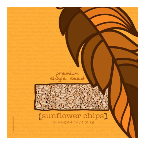 Volkman Seed Company Premium Single Seed Sunflower Chips Bird Food 1 Each/4 lb by Volkman Seed Company