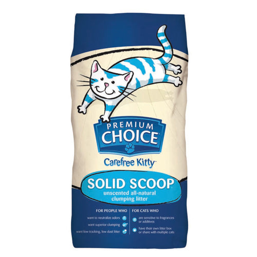 Premium Choice Litter, Premium Choice Litter Carefree Kitty Unscented All Natural Scoop Cat Litter, 1 Each/50 lb
