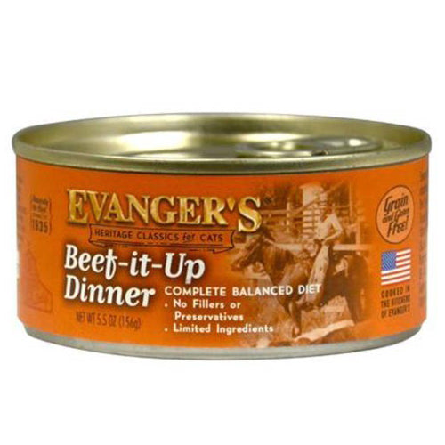 Evanger's Heritage Classic Wet Cat Food Beef It Up, 24Each/5.5 Oz, 24 Pack (Count of 24) by Evangers