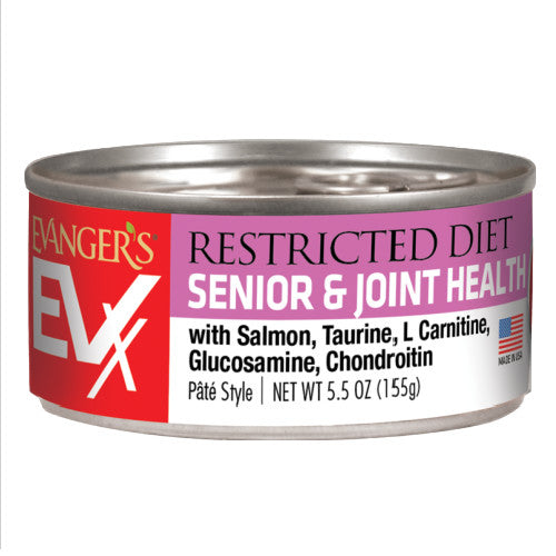 Evanger's Evanger's EVx Restricted Diet Senior & Joint Health Wet Cat Food Salmon, 24Each/5.5 Oz (Count of 24) by Evangers