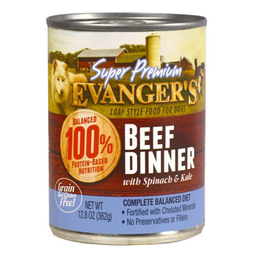 Evangers, Evanger's Super Premium Wet Dog Food, Beef, 12Each/12.8 Oz, 12 Pack (Count of 12)