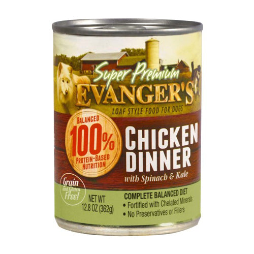 Evangers, Evanger's Super Premium Wet Dog Food, Chicken, 12Each/12.8 Oz, 12 Pack (Count of 12)