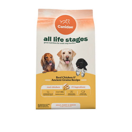 Canidae, All Life Stages Lamb Meal And Rice Formula Dog Dry, Chicken & Ancient Grains, 1 Each/5 lb