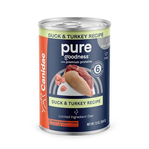 CANIDAE PURE Grain-Free Wet Dog Food Sky Formula w/Duck & Turkey, 12Each/13 Oz (Count of 12) by Canidae
