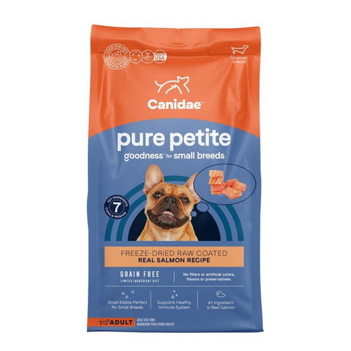 CANIDAE PURE Grain-Free Petite Small Breed Adult Raw Freeze-Dried Dog Food Salmon, 1 Each/4 lb by Canidae